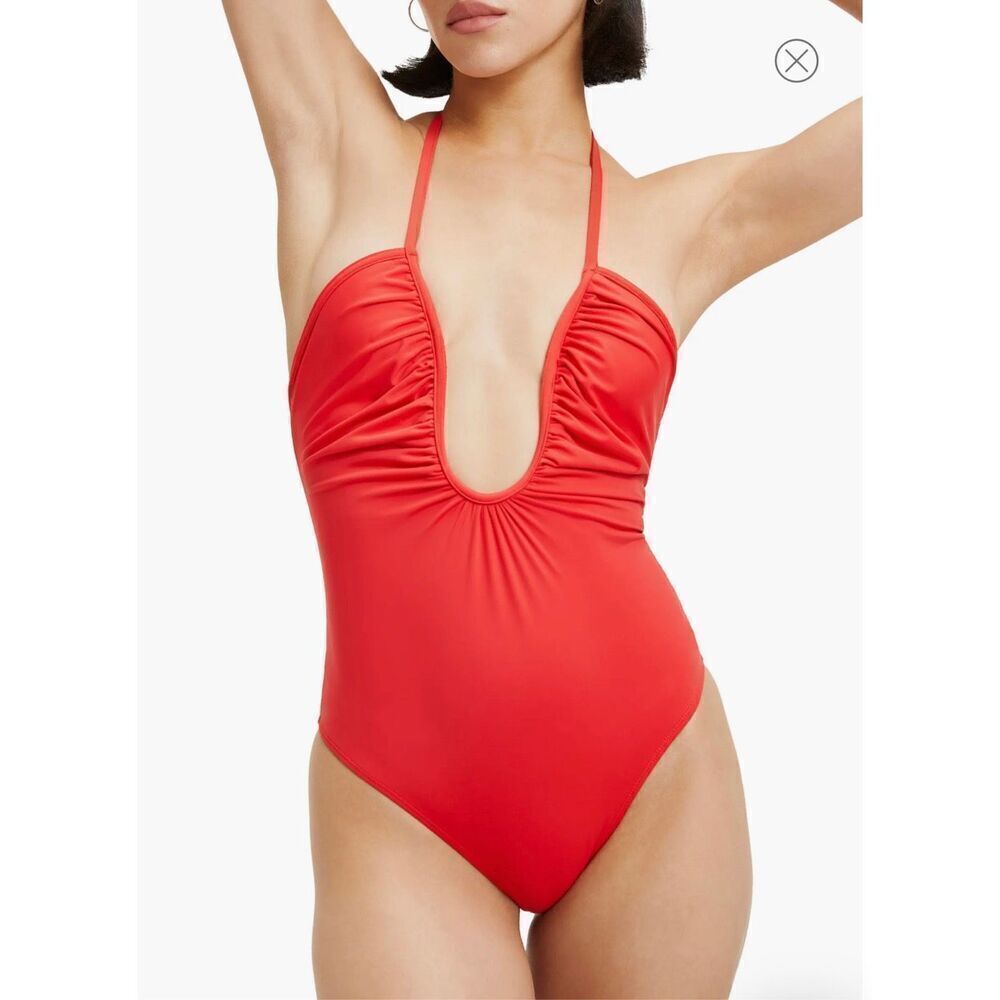 $130 Leilani Halter Neck One-Piece Swimsuit size 2 m8 - Picture 1 of 7